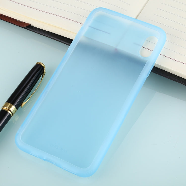 For iPhone XS Max Solid Color TPU Shockproof Protective Case