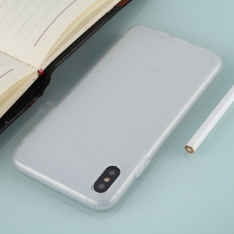 For iPhone XS Max Solid Color TPU Shockproof Protective Case