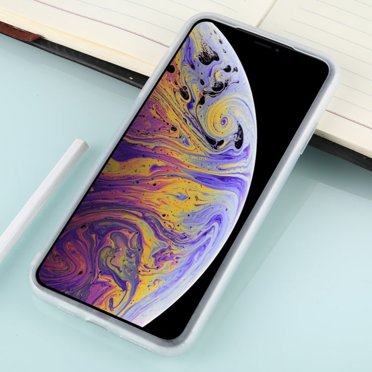 For iPhone XS Max Solid Color TPU Shockproof Protective Case
