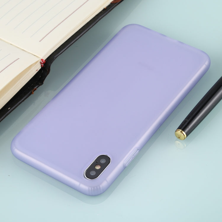 For iPhone XS Max Solid Color TPU Shockproof Protective Case