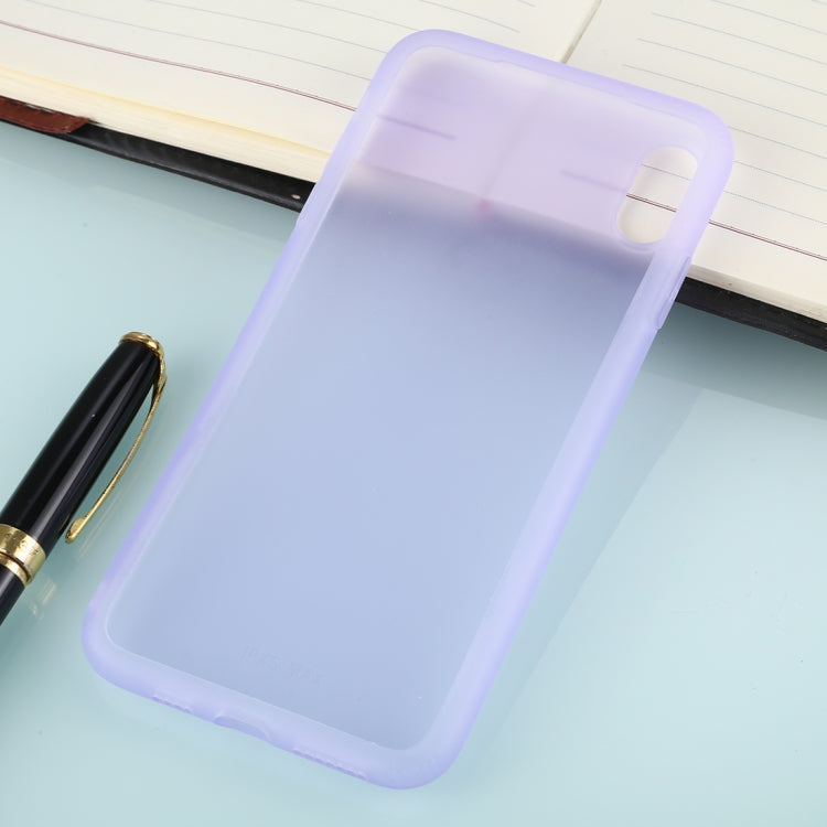 For iPhone XS Max Solid Color TPU Shockproof Protective Case