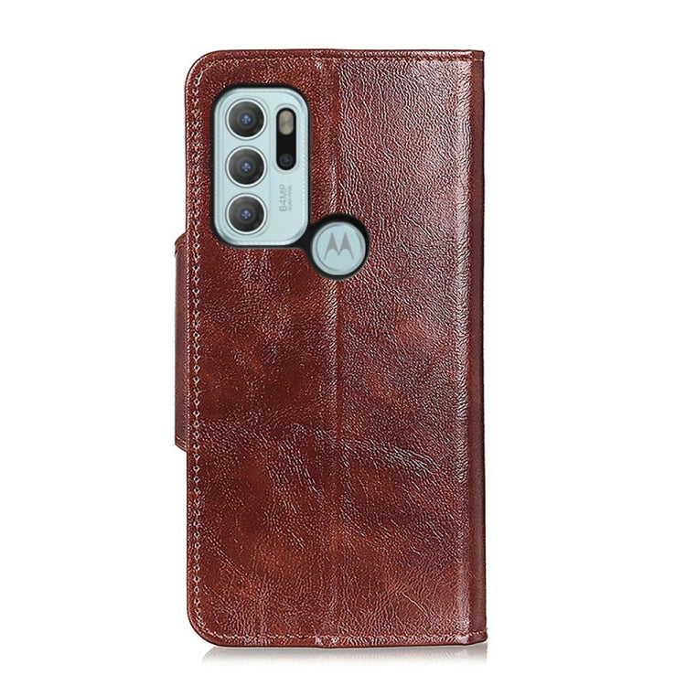 For Motorola Moto G60S Crazy Horse Texture Horizontal Flip Leather Case with Holder & 6-Card Slots & Wallet