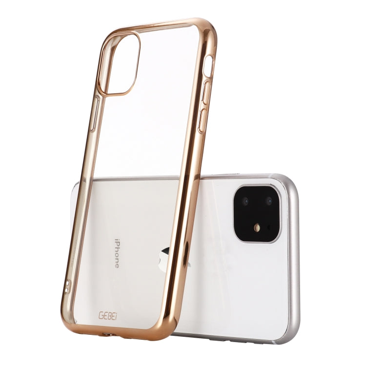 For iPhone 11 Pro GEBEI Plating TPU Shockproof Protective Case