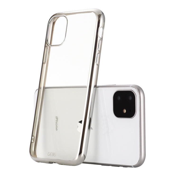 For iPhone 11 Pro GEBEI Plating TPU Shockproof Protective Case