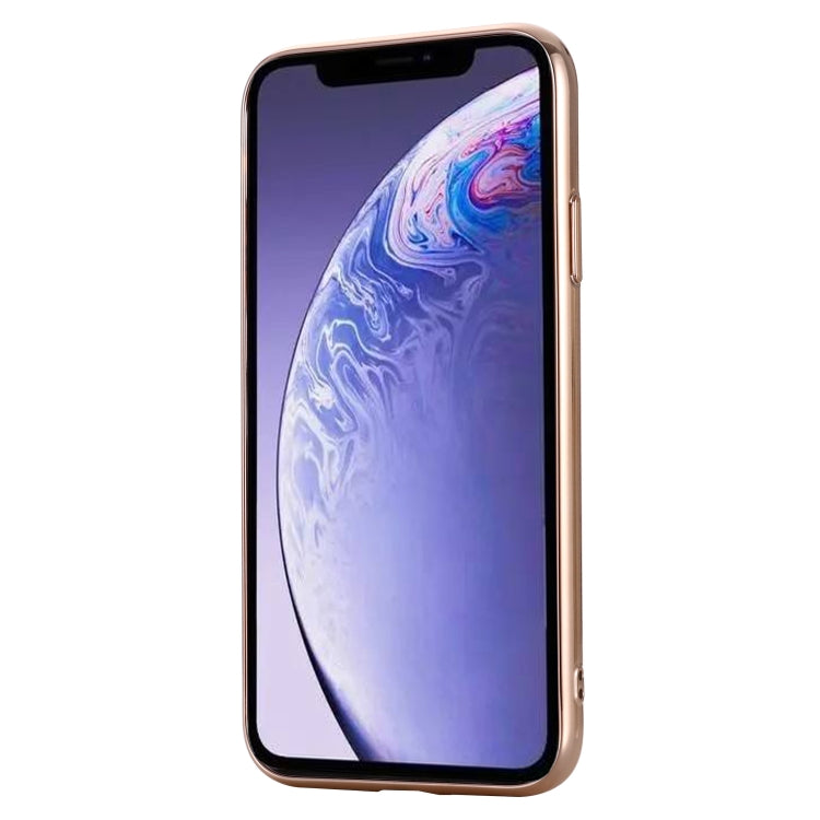 For iPhone 11 GEBEI Plating TPU Shockproof Protective Case