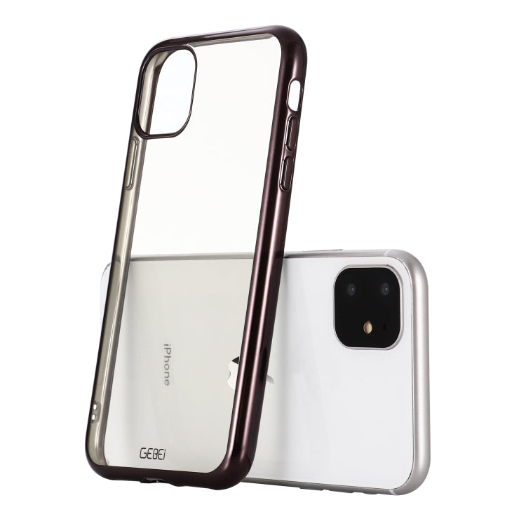 For iPhone 11 GEBEI Plating TPU Shockproof Protective Case