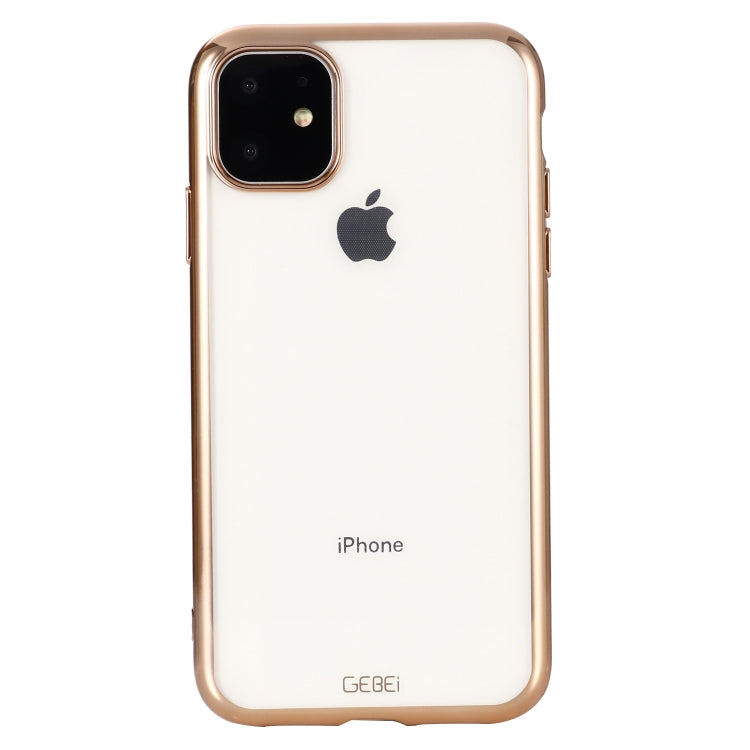 For iPhone 11 Pro Max GEBEI Plating TPU Shockproof Protective Case