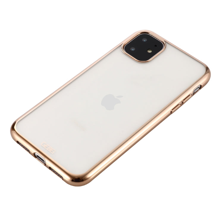 For iPhone 11 Pro Max GEBEI Plating TPU Shockproof Protective Case