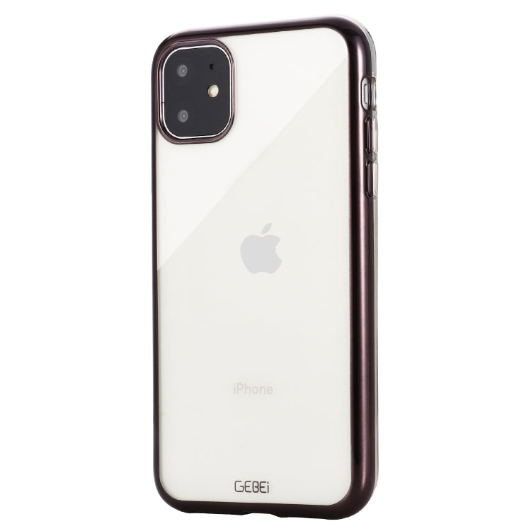 For iPhone 11 Pro Max GEBEI Plating TPU Shockproof Protective Case