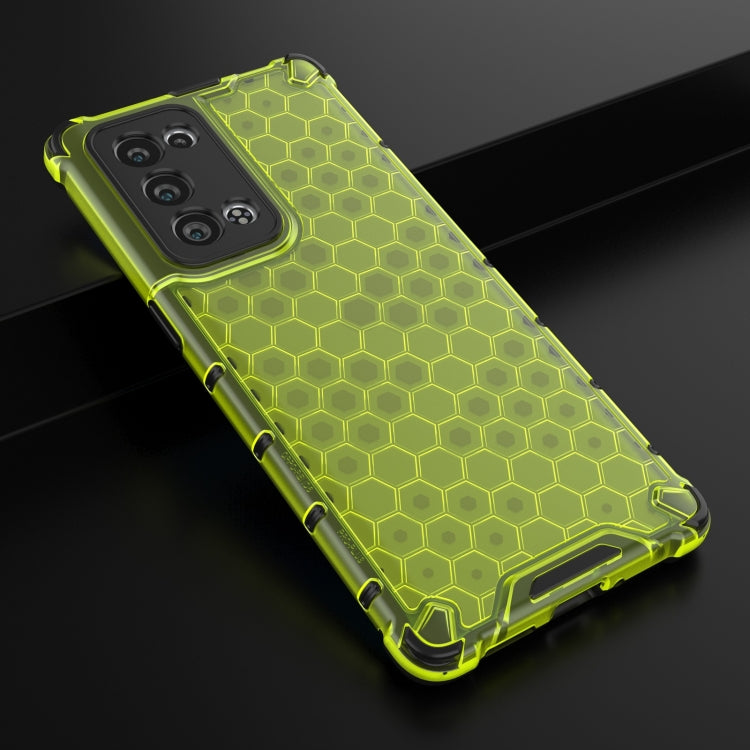 For OPPO Reno6 Pro+ 5G Shockproof Honeycomb PC + TPU Protective Case