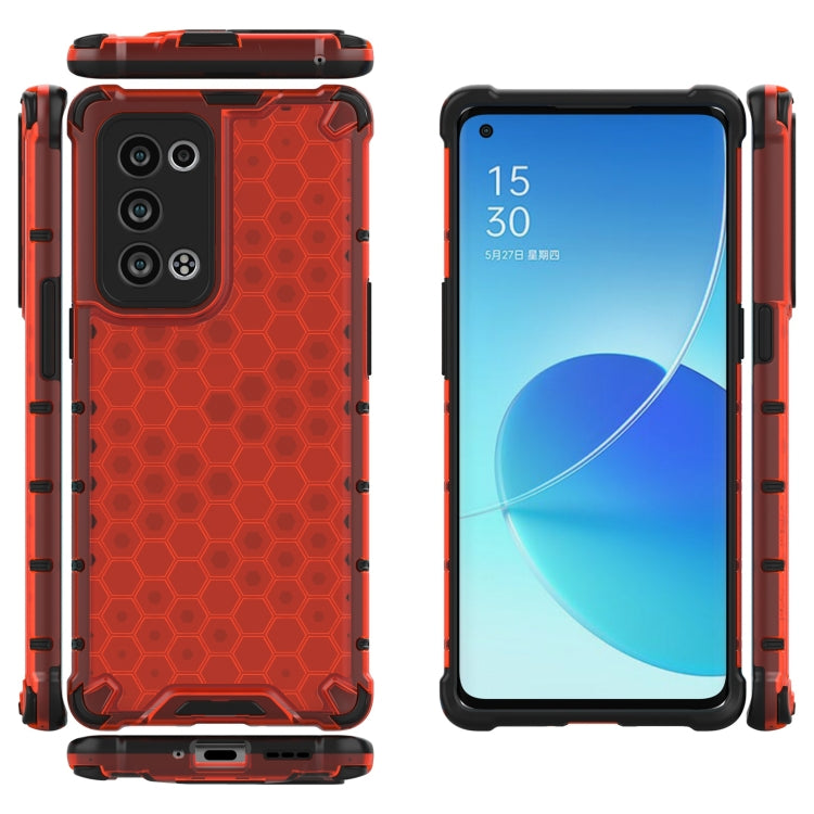 For OPPO Reno6 Pro+ 5G Shockproof Honeycomb PC + TPU Protective Case