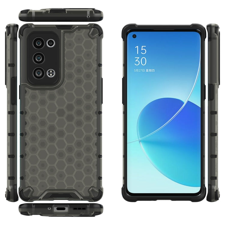For OPPO Reno6 Pro+ 5G Shockproof Honeycomb PC + TPU Protective Case