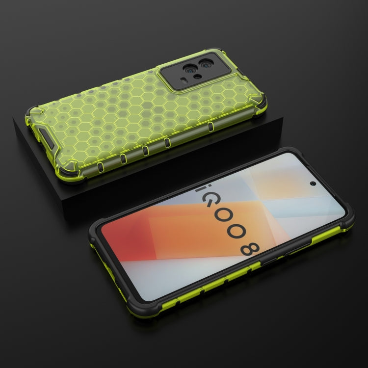 For Vivo iQOO 8 Shockproof Honeycomb PC + TPU Protective Case