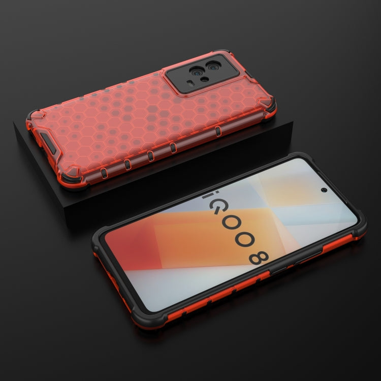 For Vivo iQOO 8 Shockproof Honeycomb PC + TPU Protective Case