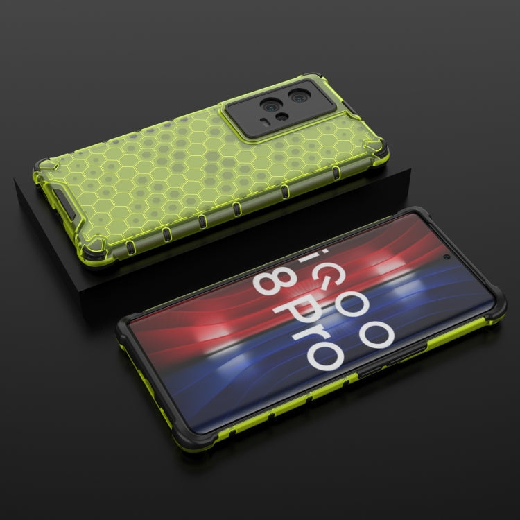 For Vivo iQOO 8 Pro Shockproof Honeycomb PC + TPU Protective Case