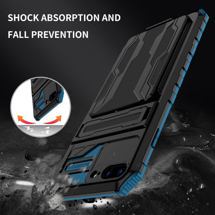 Kickstand Armor Card Wallet Phone Case For iPhone 8 Plus / 7 Plus