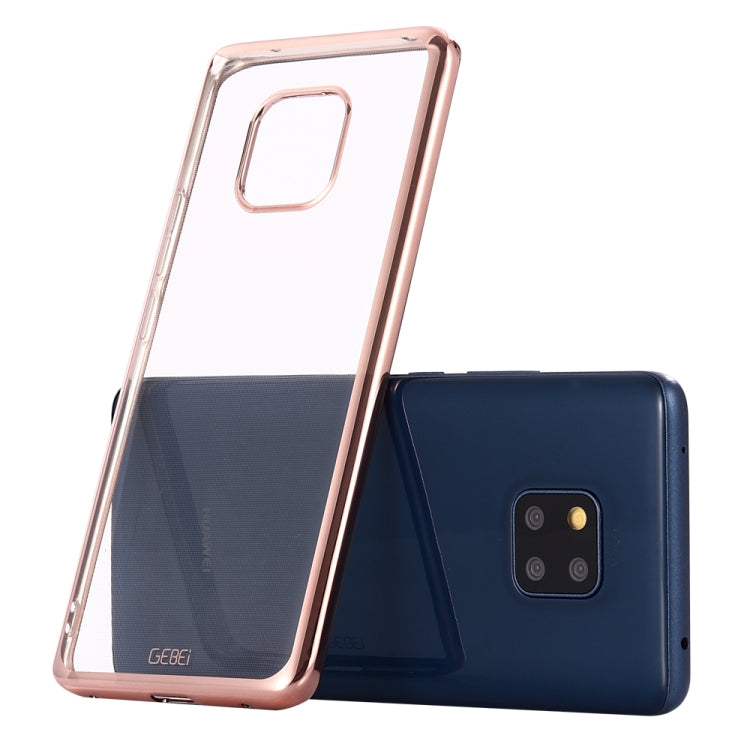 For Huawei Mate 20 Pro GEBEI Plating TPU Shockproof Protective Case