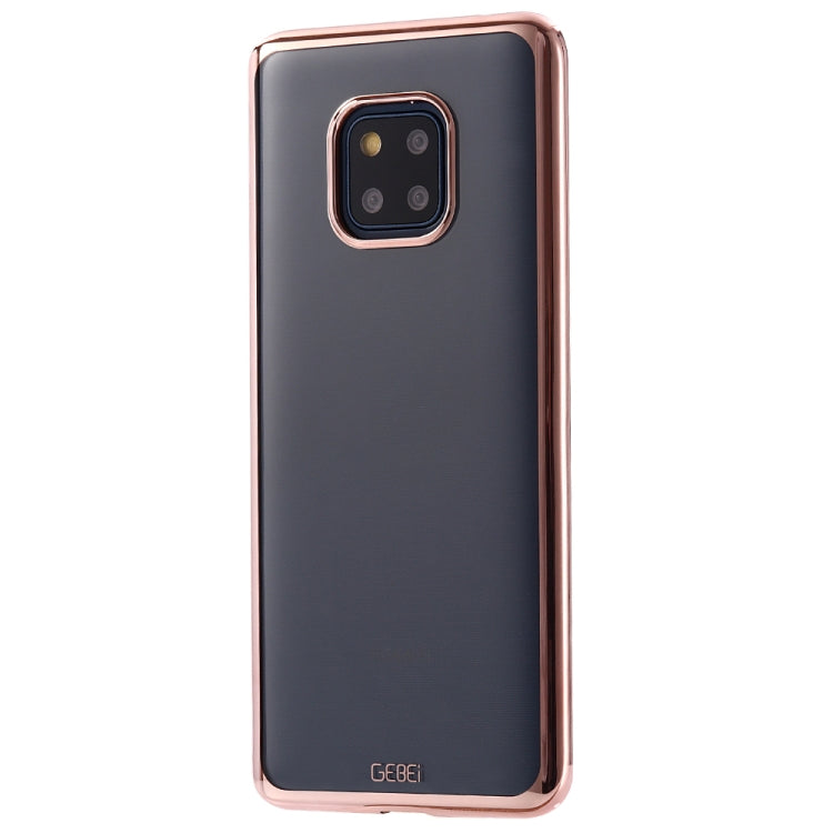 For Huawei Mate 20 Pro GEBEI Plating TPU Shockproof Protective Case