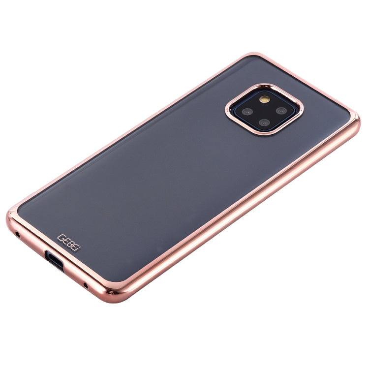 For Huawei Mate 20 Pro GEBEI Plating TPU Shockproof Protective Case