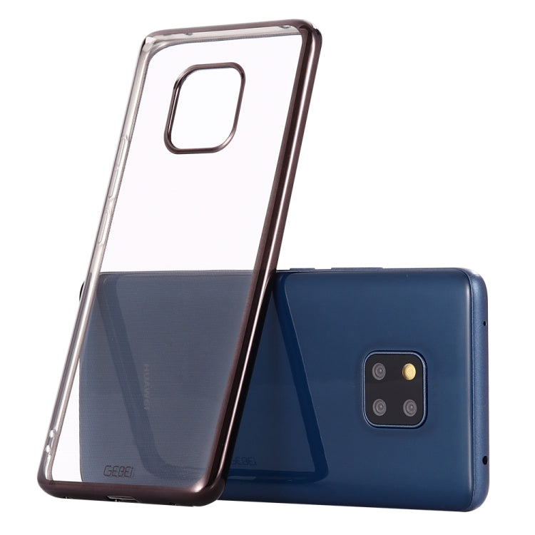 For Huawei Mate 20 Pro GEBEI Plating TPU Shockproof Protective Case