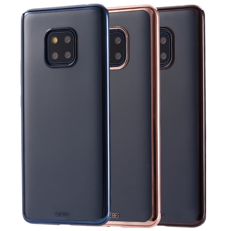 For Huawei Mate 20 Pro GEBEI Plating TPU Shockproof Protective Case