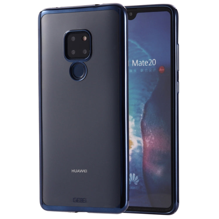 For Huawei Mate 20 GEBEI Plating TPU Shockproof Protective Case