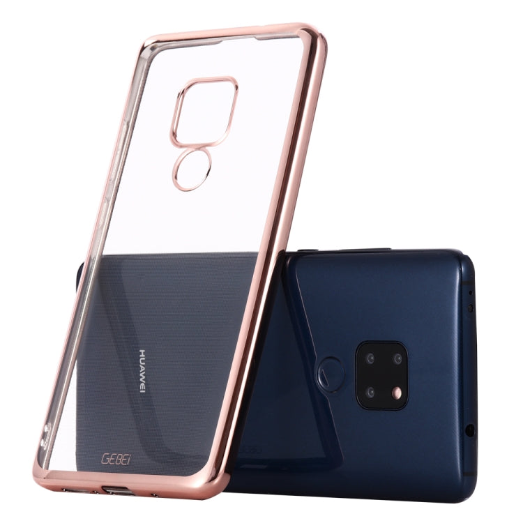 For Huawei Mate 20 GEBEI Plating TPU Shockproof Protective Case