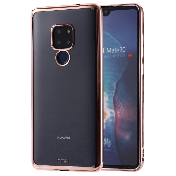 For Huawei Mate 20 GEBEI Plating TPU Shockproof Protective Case
