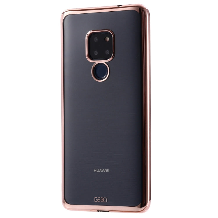 For Huawei Mate 20 GEBEI Plating TPU Shockproof Protective Case