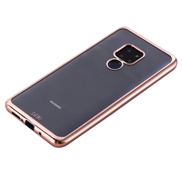 For Huawei Mate 20 GEBEI Plating TPU Shockproof Protective Case