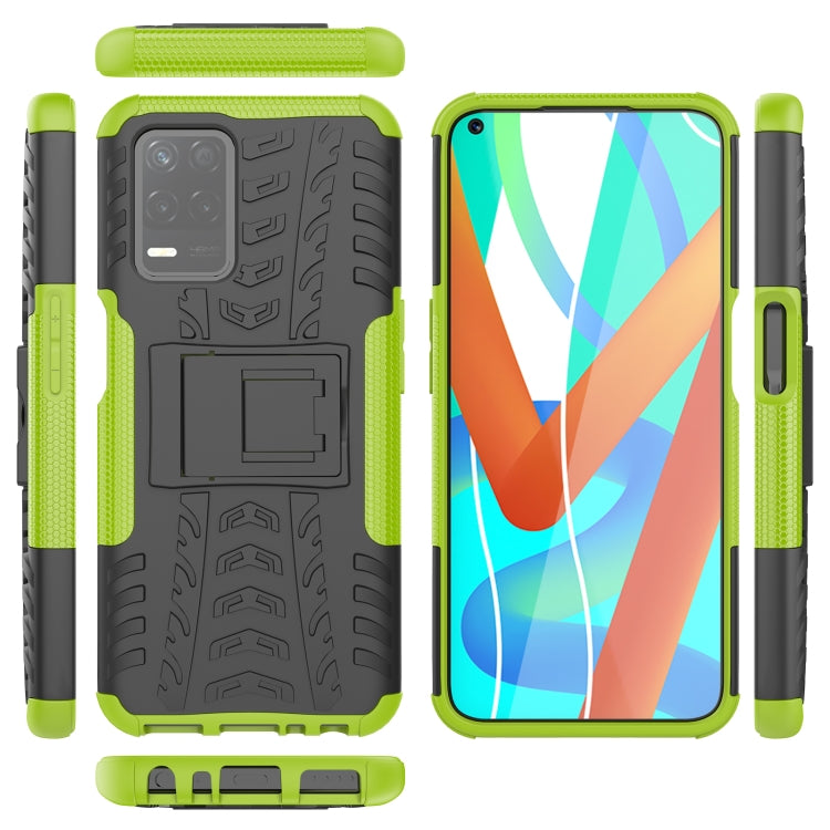 For OPPO Realme V13 5G Tire Texture Shockproof TPU+PC Protective Case with Holder