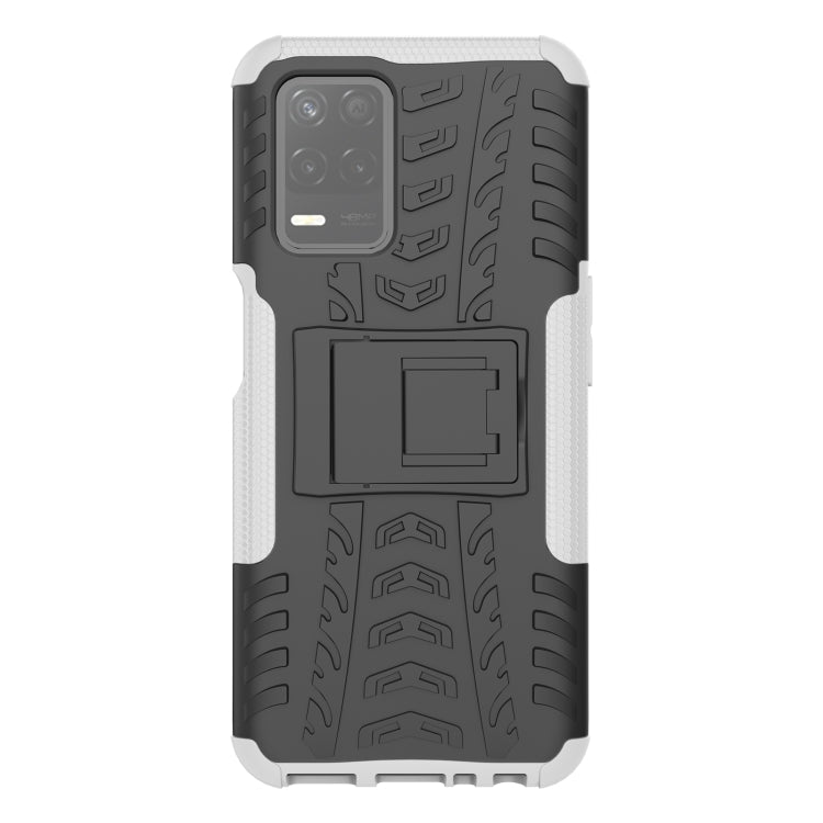 For OPPO Realme V13 5G Tire Texture Shockproof TPU+PC Protective Case with Holder