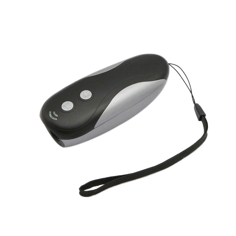 RC-533 Handheld Portable Ultrasonic Dog Repeller(Black + Silver)
