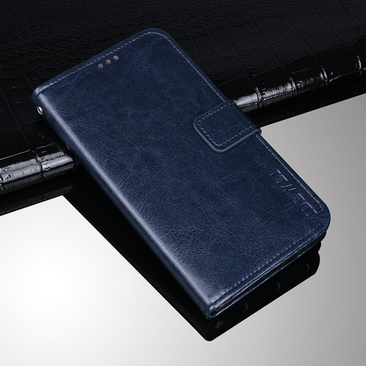 For Samsung Galaxy A52s 5G idewei Crazy Horse Texture Horizontal Flip Leather Case with Holder & Card Slots & Wallet
