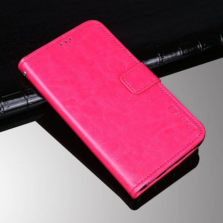 For Samsung Galaxy A52s 5G idewei Crazy Horse Texture Horizontal Flip Leather Case with Holder & Card Slots & Wallet