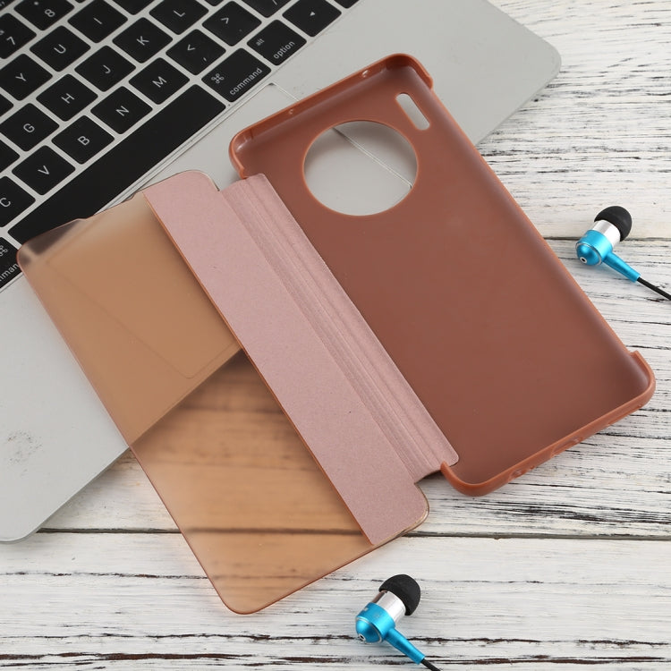 For Huawei Mate 30 Intelligent PU Horizontal Flip Protective Case with Smart View Window & Sleep Wake-up Function