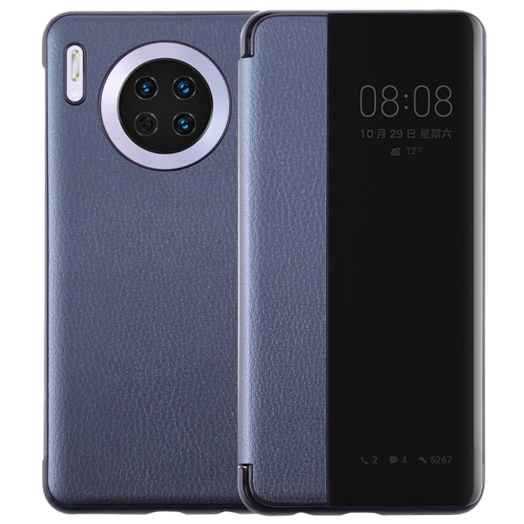 For Huawei Mate 30 Intelligent PU Horizontal Flip Protective Case with Smart View Window & Sleep Wake-up Function