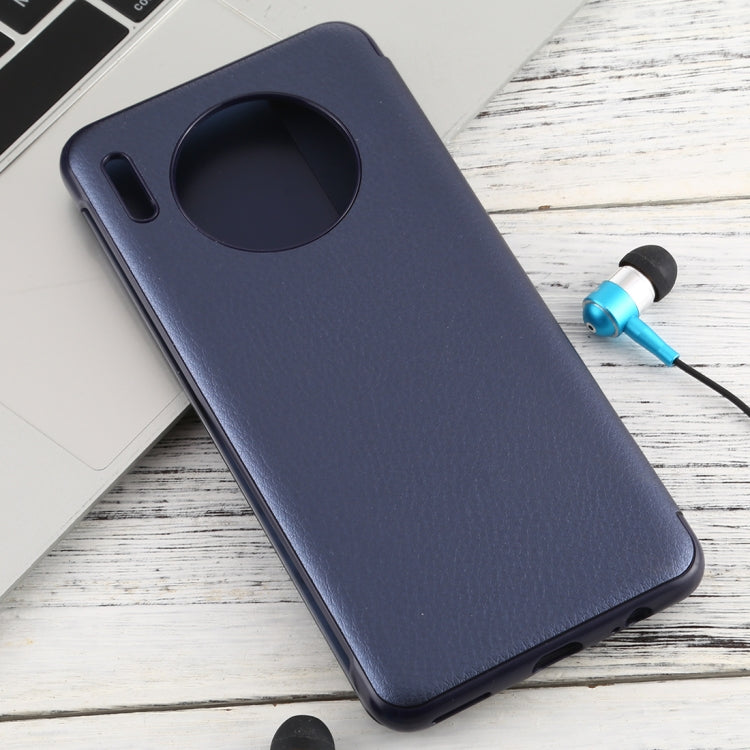 For Huawei Mate 30 Intelligent PU Horizontal Flip Protective Case with Smart View Window & Sleep Wake-up Function