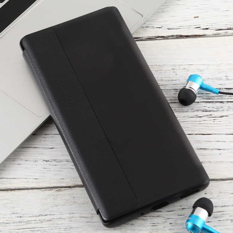 For Huawei Mate 30 Pro Intelligent PU Horizontal Flip Protective Case with Smart View Window & Sleep Wake-up Function