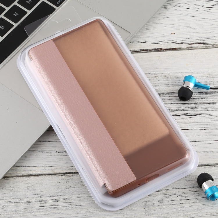 For Huawei Mate 30 Pro Intelligent PU Horizontal Flip Protective Case with Smart View Window & Sleep Wake-up Function