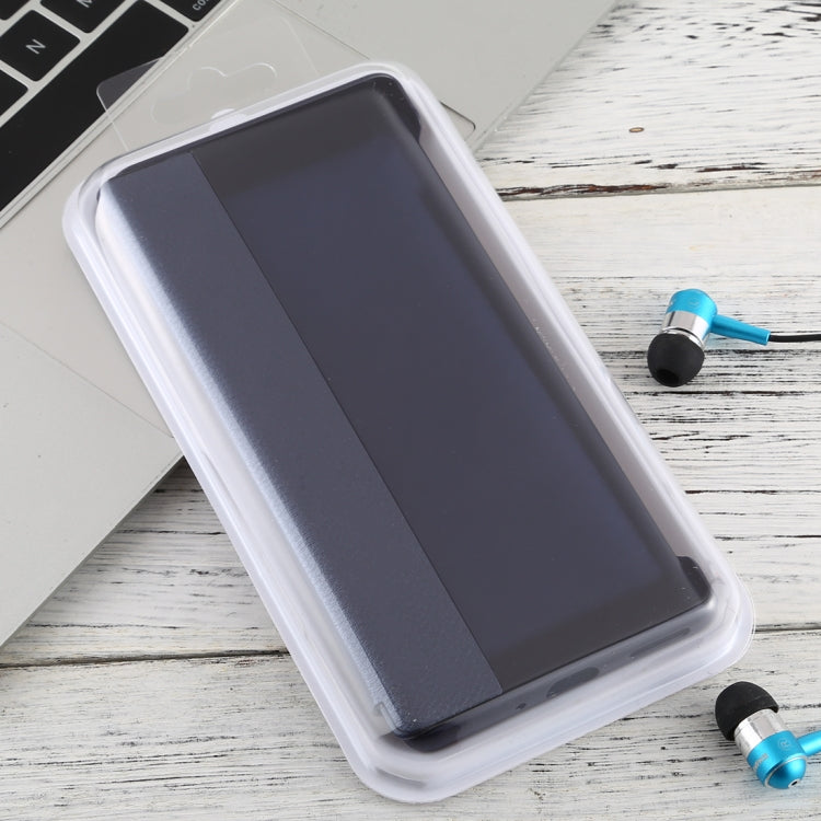 For Huawei Mate 30 Pro Intelligent PU Horizontal Flip Protective Case with Smart View Window & Sleep Wake-up Function