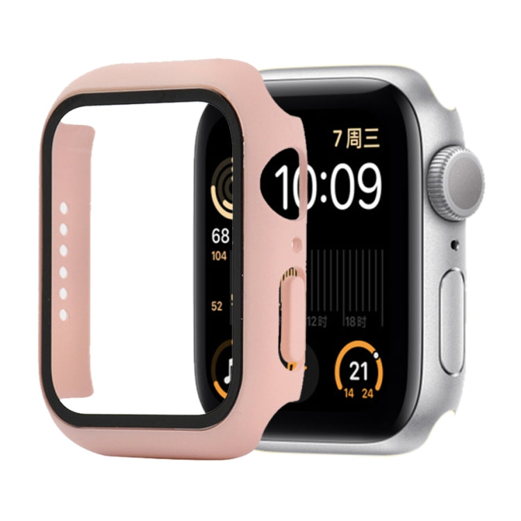 Shockproof PC+Tempered Glass Protective Case with Packed Carton For Apple Watch Series 6 & SE & 5 & 4 40mm