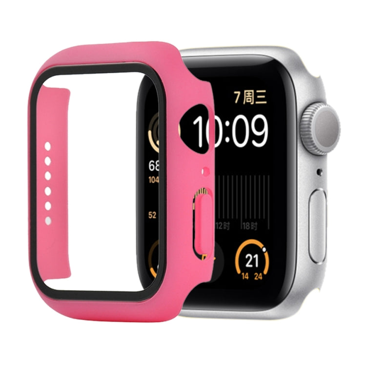Shockproof PC+Tempered Glass Protective Case with Packed Carton For Apple Watch Series 6 & SE & 5 & 4 40mm