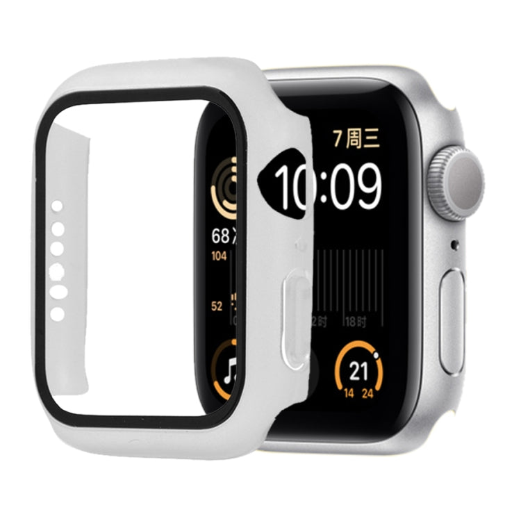 Shockproof PC+Tempered Glass Protective Case with Packed Carton For Apple Watch Series 6 & SE & 5 & 4 40mm