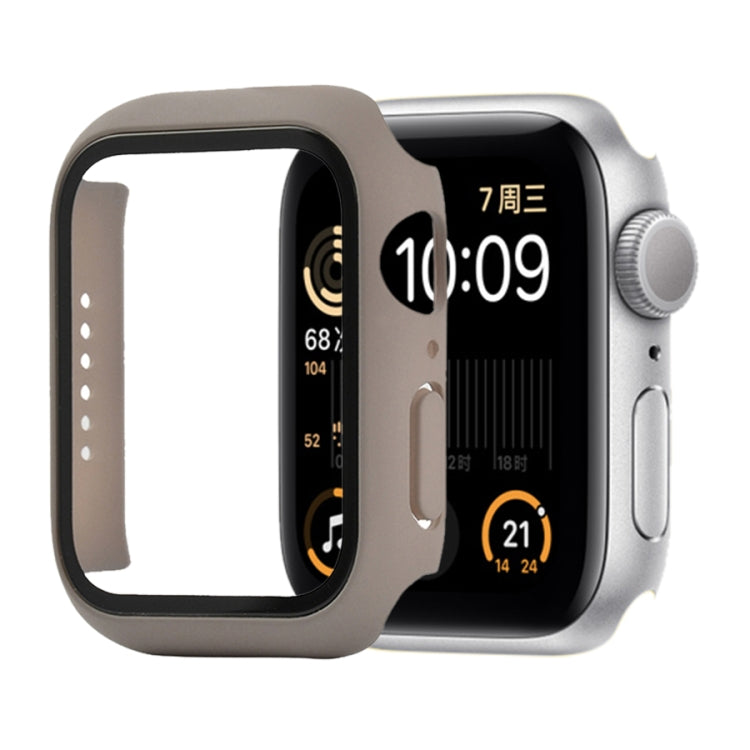 Shockproof PC+Tempered Glass Protective Case with Packed Carton For Apple Watch Series 6 & SE & 5 & 4 40mm