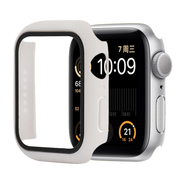 Shockproof PC+Tempered Glass Protective Case with Packed Carton For Apple Watch Series 6 & SE & 5 & 4 40mm