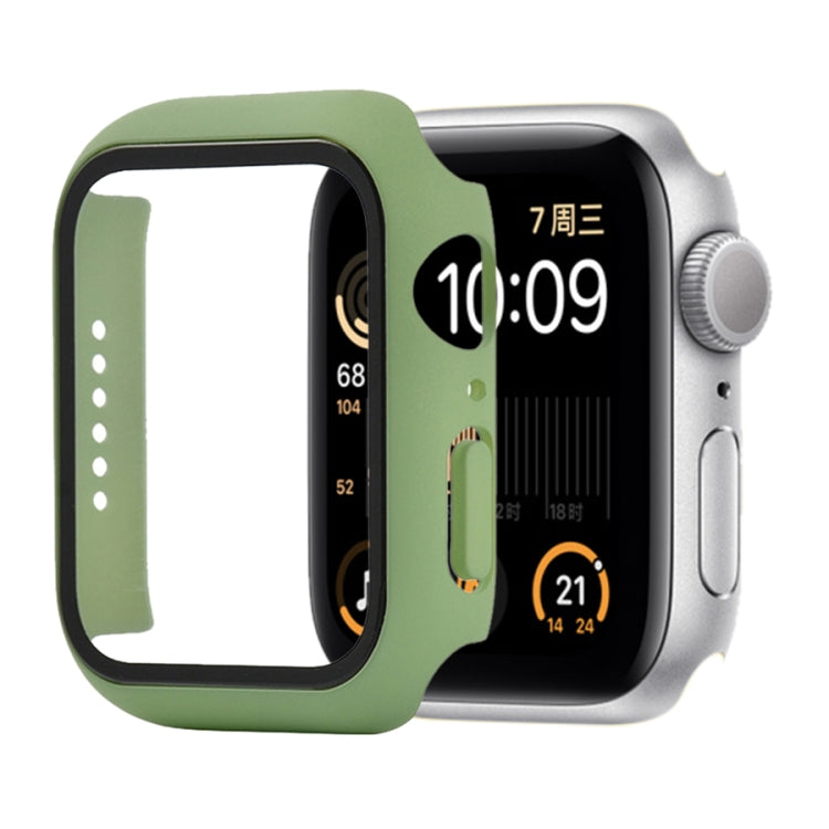 Shockproof PC+Tempered Glass Protective Case with Packed Carton For Apple Watch Series 6 & SE & 5 & 4 40mm