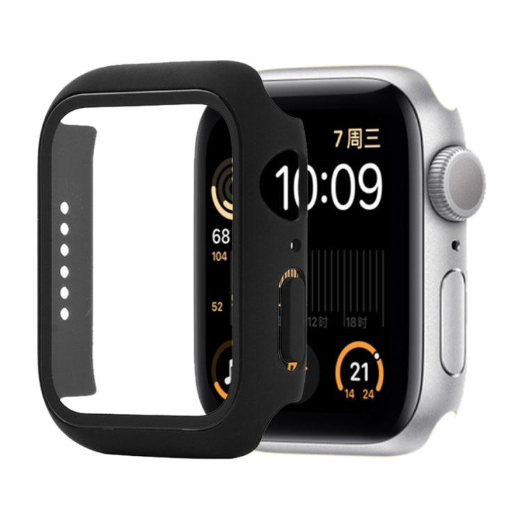 Shockproof PC+Tempered Glass Protective Case with Packed Carton For Apple Watch Series 6 & SE & 5 & 4 40mm
