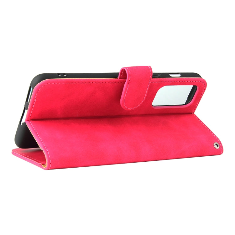 For OnePlus Nord 2 5G Solid Color Skin Feel Magnetic Buckle Horizontal Flip Calf Texture PU Leather Case with Holder & Card Slots & Wallet