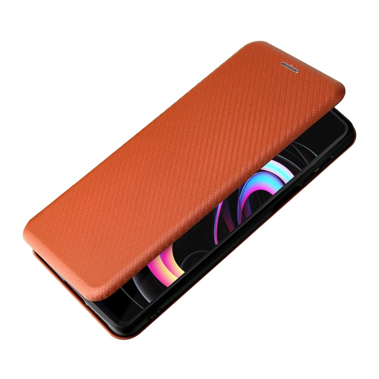 For Motorola Edge 20 Pro Carbon Fiber Texture Horizontal Flip TPU + PC + PU Leather Case with Card Slot